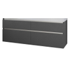 Bruynzeel Passo/Pinto Onderbouwkast dubbel 150x56.8x46cm grafiet GA12423 Bruynzeel Passo/Pinto Onderbouwkast dubbel 150x56.8x46cm grafiet GA12423