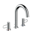 Axor Uno 3 3-gats wastafelkraan 200 met beugelgreep met waste chroom SW99714 Axor Uno 3 3-gats wastafelkraan 200 met beugelgreep met waste chroom SW99714