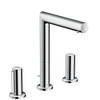 Axor Uno 3 3-gats wastafelkraan 200 met zero greep met waste chroom SW99715 Axor Uno 3 3-gats wastafelkraan 200 met zero greep met waste chroom SW99715