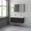 Bruynzeel Bando badmeubelset 120x55x45cm met spiegelkast aluminium greeplijst gladstone SW107684 Bruynzeel Bando badmeubelset 120x55x45cm met spiegelkast aluminium greeplijst gladstone SW107684