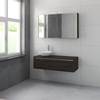 Bruynzeel Giro badmeubelset 120x49x46cm met spiegelkast bovenblad gladstone SW107778 Bruynzeel Giro badmeubelset 120x49x46cm met spiegelkast bovenblad gladstone SW107778