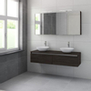 Bruynzeel Giro badmeubelset dubbel 150x49x46cm met spiegelkast bovenblad gladstone SW107773 Bruynzeel Giro badmeubelset dubbel 150x49x46cm met spiegelkast bovenblad gladstone SW107773