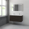 Bruynzeel Matera Meuble avec miroir et éclairage et double lavabo 120cm 2 trous pour robinet gladstone oak SW107836 Bruynzeel Matera Meuble avec miroir et éclairage et double lavabo 120cm 2 trous pour robinet gladstone oak SW107836