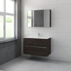 Bruynzeel Miko badmeubelset 101x66x51cm met spiegelkast gladstone SW107887 Bruynzeel Miko badmeubelset 101x66x51cm met spiegelkast gladstone SW107887