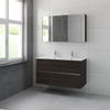 Bruynzeel Miko badmeubelset 121x66x51cm met spiegelkast dubbele kom gladstone SW107885 Bruynzeel Miko badmeubelset 121x66x51cm met spiegelkast dubbele kom gladstone SW107885