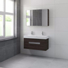 Bruynzeel Mino badmeubelset 100x56x38cm met spiegelkast gladstone SW107911 Bruynzeel Mino badmeubelset 100x56x38cm met spiegelkast gladstone SW107911