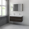 Bruynzeel Palitano badmeubelset 120x56.5x46cm spiegelkast dubbele kom gladstone SW107941 Bruynzeel Palitano badmeubelset 120x56.5x46cm spiegelkast dubbele kom gladstone SW107941