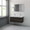 Bruynzeel Palitano badmeubelset 120x56.5x46cm spiegel dubbele kom gladstone SW107949 Bruynzeel Palitano badmeubelset 120x56.5x46cm spiegel dubbele kom gladstone SW107949
