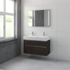 Bruynzeel Passo badmeubelset 100x69.8x46cm spiegel met verlichting 2 kraangaten gladstone SW107976 Bruynzeel Passo badmeubelset 100x69.8x46cm spiegel met verlichting 2 kraangaten gladstone SW107976
