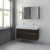 Bruynzeel Passo badmeubelset 120x69.8x46cm spiegelkast dubbele kom gladstone SW107967 Bruynzeel Passo badmeubelset 120x69.8x46cm spiegelkast dubbele kom gladstone SW107967