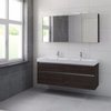 Bruynzeel Pinto badmeubelset 150x65.3x46cm spiegelkast dubbele kom gladstone SW108000 Bruynzeel Pinto badmeubelset 150x65.3x46cm spiegelkast dubbele kom gladstone SW108000