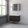 Bruynzeel Pinto badmeubelset 100x65.3x46cm spiegelkast dubbele kom gladstone SW107996 Bruynzeel Pinto badmeubelset 100x65.3x46cm spiegelkast dubbele kom gladstone SW107996