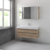 Bruynzeel Roma badmeubelset 120x60.5x46cm met spiegelkast bardolino SW107447 Bruynzeel Roma badmeubelset 120x60.5x46cm met spiegelkast bardolino SW107447
