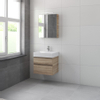 Bruynzeel Roma badmeubelset 60x60.5x46cm met spiegelkast bardolino SW107507 Bruynzeel Roma badmeubelset 60x60.5x46cm met spiegelkast bardolino SW107507