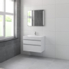 Bruynzeel Roma badmeubelset 80x60.5x46cm met spiegel verlichting mat wit SW108029 Bruynzeel Roma badmeubelset 80x60.5x46cm met spiegel verlichting mat wit SW108029