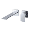 Royal Plaza Thetis afdekset wastafelkraan uitloop 18,5cm geborsteld staal SW158600 Royal Plaza Thetis afdekset wastafelkraan uitloop 18,5cm geborsteld staal SW158600