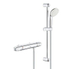 Grohe Grohtherm-1000 New comfortset met douchekraan thermostatisch HOH=12cm met New Tempesta glijstangcombinatie 60cm chroom/wit SW108043 Grohe Grohtherm-1000 New comfortset met douchekraan thermostatisch HOH=12cm met New Tempesta glijstangcombinatie 60cm chroom/wit SW108043