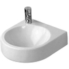 Duravit Architec fontein 36x38 1 kraangat links wit SW223278 Duravit Architec fontein 36x38 1 kraangat links wit SW223278