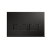 Royal plaza Inala bedieningsplaat rechthoekige drukknoppen mat zwart SW203394