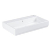 Grohe Cube keramiek opzet wastafel 80x49 kraangat+overl.pureguard wit SW205859 Grohe Cube keramiek opzet wastafel 80x49 kraangat+overl.pureguard wit SW205859