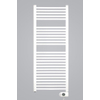 Zehnder Aura E elektrische handdoekradiator 78.6x40cm 300watt 230 volt | 50 Hz Staal Wit glans SW205919