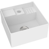 Royal Plaza Aspius fontein vierkant 28,2x28,2x14,1 cm mat wit TWEEDEKANS OUT8052 Royal Plaza Aspius fontein vierkant 28,2x28,2x14,1 cm mat wit TWEEDEKANS OUT8052