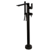 Royal plaza Thetis badkraan vrijstaand met handdouche mat zwart SW395959 Royal plaza Thetis badkraan vrijstaand met handdouche mat zwart SW395959