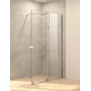 Royal plaza Gentile walk in 180-200x200 met vast segment bevestiging rechts glans zilver profiel en helder TimeLess glas SW237700 Royal plaza Gentile walk in 180-200x200 met vast segment bevestiging rechts glans zilver profiel en helder TimeLess glas SW237700