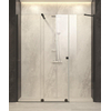 Royal plaza Gentile nis schuifdeur vast segm+zijd,240-260x200 bevestiging links zwart profiel en helder TimeLess glas SW237862 Royal plaza Gentile nis schuifdeur vast segm+zijd,240-260x200 bevestiging links zwart profiel en helder TimeLess glas SW237862