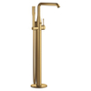 Grohe Essence New Afbouwdeel vrijstaande badkraan - omstel - draaibare uitloop 27.7cm - handdouche - doucheslang - brushed cool sunrise (goud) SW98813