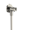 Royal Plaza Talon slangaansluitknie met houder brushed SW156723 Royal Plaza Talon slangaansluitknie met houder brushed SW156723