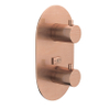 Royal Plaza Malum one Robinet de douche encastrable thermostatique 2 voies Cuivre SW156775 Royal Plaza Malum one Robinet de douche encastrable thermostatique 2 voies Cuivre SW156775