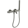 Royal Plaza Seto Mitigeur bain mural avec douchette acier SW160048 Royal Plaza Seto Mitigeur bain mural avec douchette acier SW160048