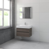Bruynzeel Roma badmeubelset 80x60.5x46cm met spiegel orlando eiken SW229397 Bruynzeel Roma badmeubelset 80x60.5x46cm met spiegel orlando eiken SW229397