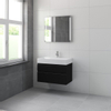 Bruynzeel Roma badmeubelset 80x60.5x46cm met spiegel zijde zwart SW229398 Bruynzeel Roma badmeubelset 80x60.5x46cm met spiegel zijde zwart SW229398