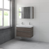 Bruynzeel Pinto badmeubelset 90x65.3x46cm met spiegelkast orlando eiken SW229367 Bruynzeel Pinto badmeubelset 90x65.3x46cm met spiegelkast orlando eiken SW229367