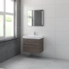 Bruynzeel Pinto badmeubelset 75x65.3x46cm met spiegel orlando eiken SW229351 Bruynzeel Pinto badmeubelset 75x65.3x46cm met spiegel orlando eiken SW229351