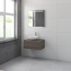 Bruynzeel Giro badmeubelset 75x49x46cm met spiegel bovenblad orlando eiken SW229536 Bruynzeel Giro badmeubelset 75x49x46cm met spiegel bovenblad orlando eiken SW229536
