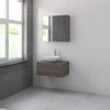 Bruynzeel Giro badmeubelset 75x49x46cm met spiegelkast bovenblad orlando eiken SW229571 Bruynzeel Giro badmeubelset 75x49x46cm met spiegelkast bovenblad orlando eiken SW229571