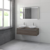 Bruynzeel Giro badmeubelset dubbel 120x49x46cm met spiegel bovenblad orlando eiken SW229521 Bruynzeel Giro badmeubelset dubbel 120x49x46cm met spiegel bovenblad orlando eiken SW229521