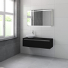 Bruynzeel Giro badmeubelset 120x49x46cm met spiegel bovenblad zijde zwart SW229524 Bruynzeel Giro badmeubelset 120x49x46cm met spiegel bovenblad zijde zwart SW229524