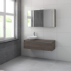 Bruynzeel Giro badmeubelset 120x49x46cm met spiegelkast bovenblad orlando eiken SW229558 Bruynzeel Giro badmeubelset 120x49x46cm met spiegelkast bovenblad orlando eiken SW229558
