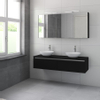 Bruynzeel Giro badmeubelset dubbel 150x49x46cm met spiegelkast bovenblad zijde zwart SW229570 Bruynzeel Giro badmeubelset dubbel 150x49x46cm met spiegelkast bovenblad zijde zwart SW229570
