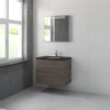 Bruynzeel Miko badmeubelset 81x66.5x51cm met spiegel orlando eiken SW229220 Bruynzeel Miko badmeubelset 81x66.5x51cm met spiegel orlando eiken SW229220