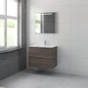 Bruynzeel Miko badmeubelset 81x66x51cm met spiegel orlando eiken SW229219 Bruynzeel Miko badmeubelset 81x66x51cm met spiegel orlando eiken SW229219