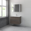 Bruynzeel Miko badmeubelset 91x66x51cm met spiegelkast orlando eiken SW229248 Bruynzeel Miko badmeubelset 91x66x51cm met spiegelkast orlando eiken SW229248