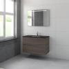 Bruynzeel Miko badmeubelset 101x66.5x51cm met spiegel orlando eiken SW229206 Bruynzeel Miko badmeubelset 101x66.5x51cm met spiegel orlando eiken SW229206