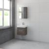 Bruynzeel Mino badmeubelset 50x56x38cm met spiegelkast orlando eiken SW229281 Bruynzeel Mino badmeubelset 50x56x38cm met spiegelkast orlando eiken SW229281