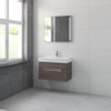 Bruynzeel Mino badmeubelset 80x56x38cm met spiegel orlando eiken SW229274 Bruynzeel Mino badmeubelset 80x56x38cm met spiegel orlando eiken SW229274