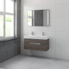 Bruynzeel Mino badmeubelset 100x56x38cm met spiegel orlando eiken SW229268 Bruynzeel Mino badmeubelset 100x56x38cm met spiegel orlando eiken SW229268